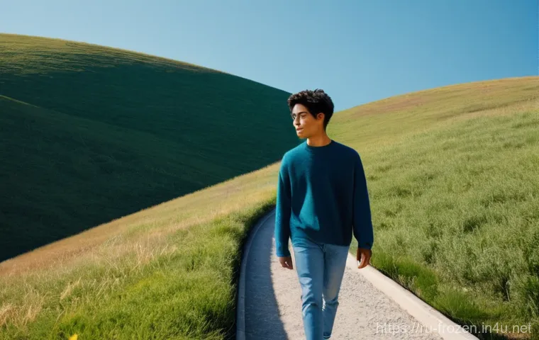 겨울왕국 엘사의 트라우마 극복 이야기 - **Prompt:** A young woman, early 20s, with a warm, gentle smile, stands confidently in a sunlit, air...