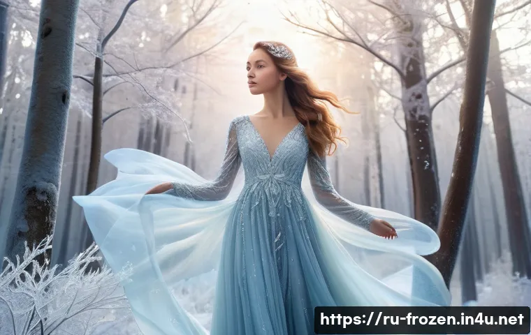 겨울왕국 엘사의 마법력 설정 - **Awakening Inner Strength and Creativity:** A young woman, in her late teens or early twenties, wit...