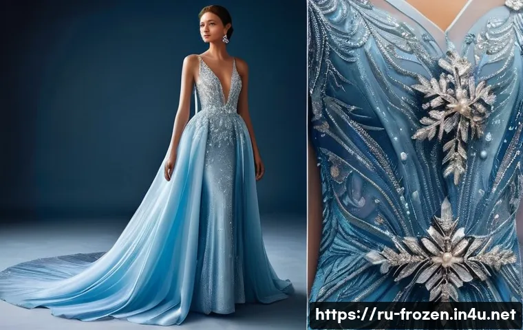 엘사의 드레스 디자인 과정 관련 이미지 1